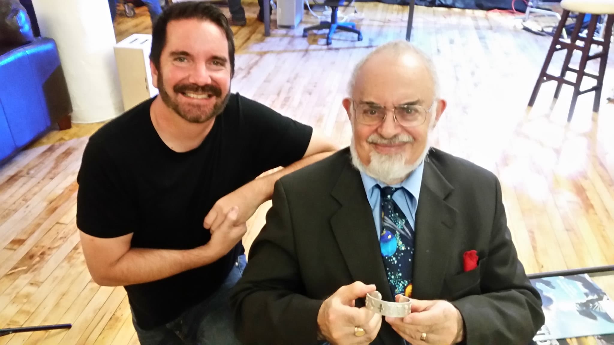 Jesse Marcel with Stanton Friedman